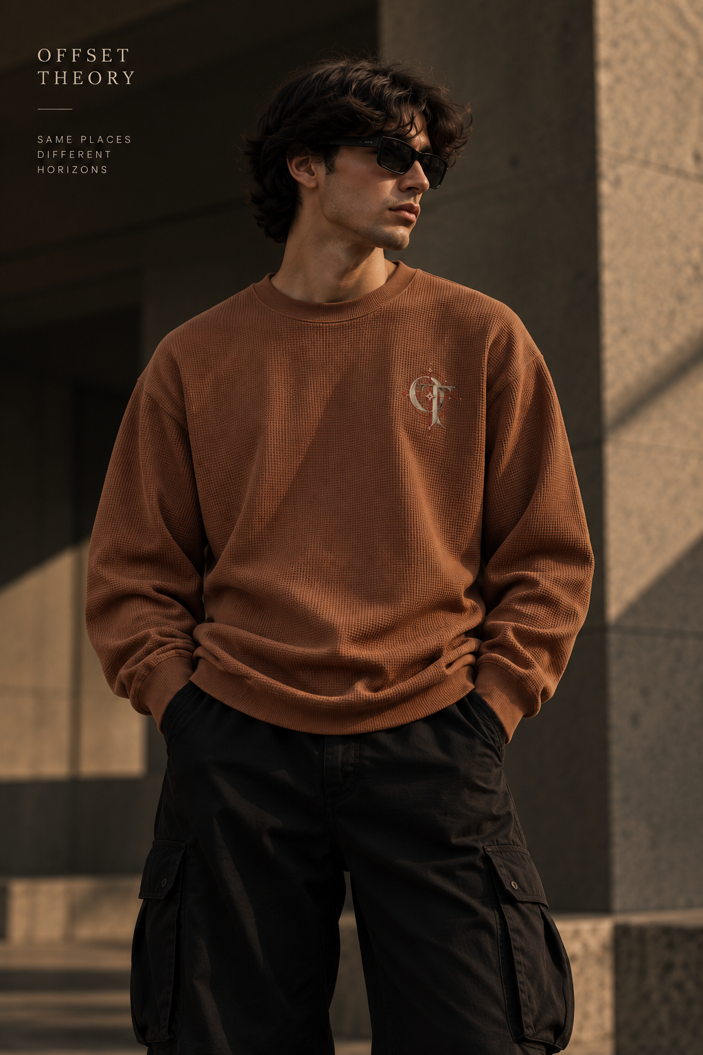 Waffle Theory — Oversized Long Sleeve