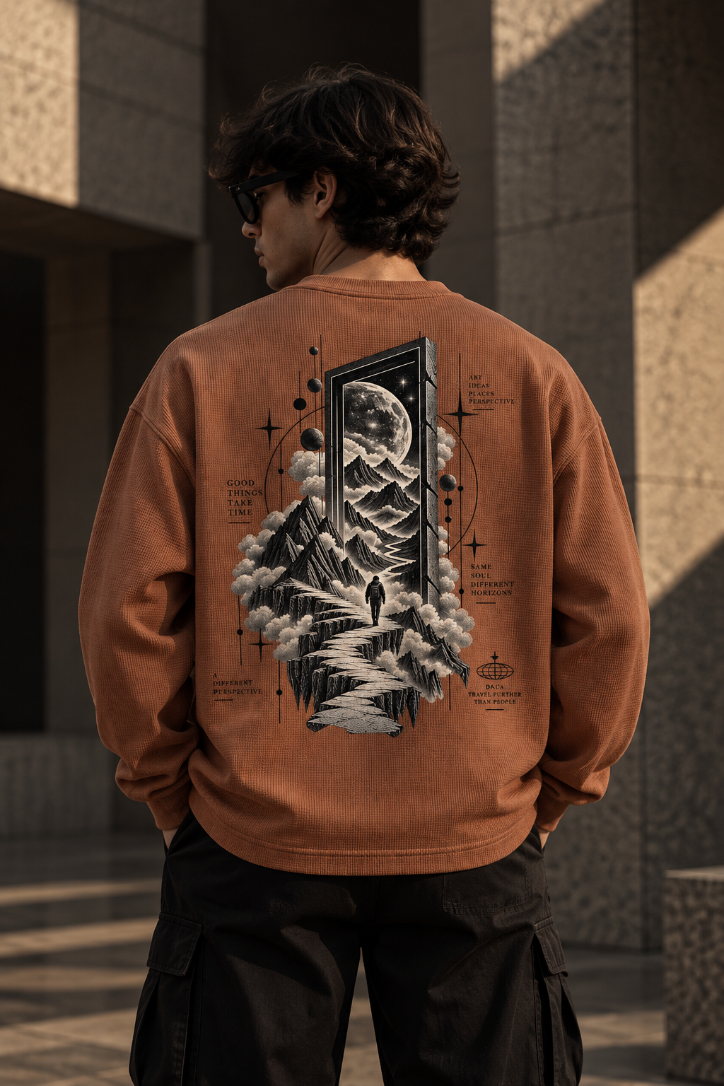 Waffle Theory — Oversized Long Sleeve
